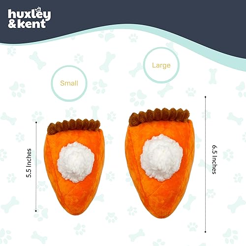 Miniatura 6 de Huxley & Kent para perros  Punkin Pie (grande)  Juguete divertido de otoño para perros  Juguete de felpa para perros con chirriante  Regalo para