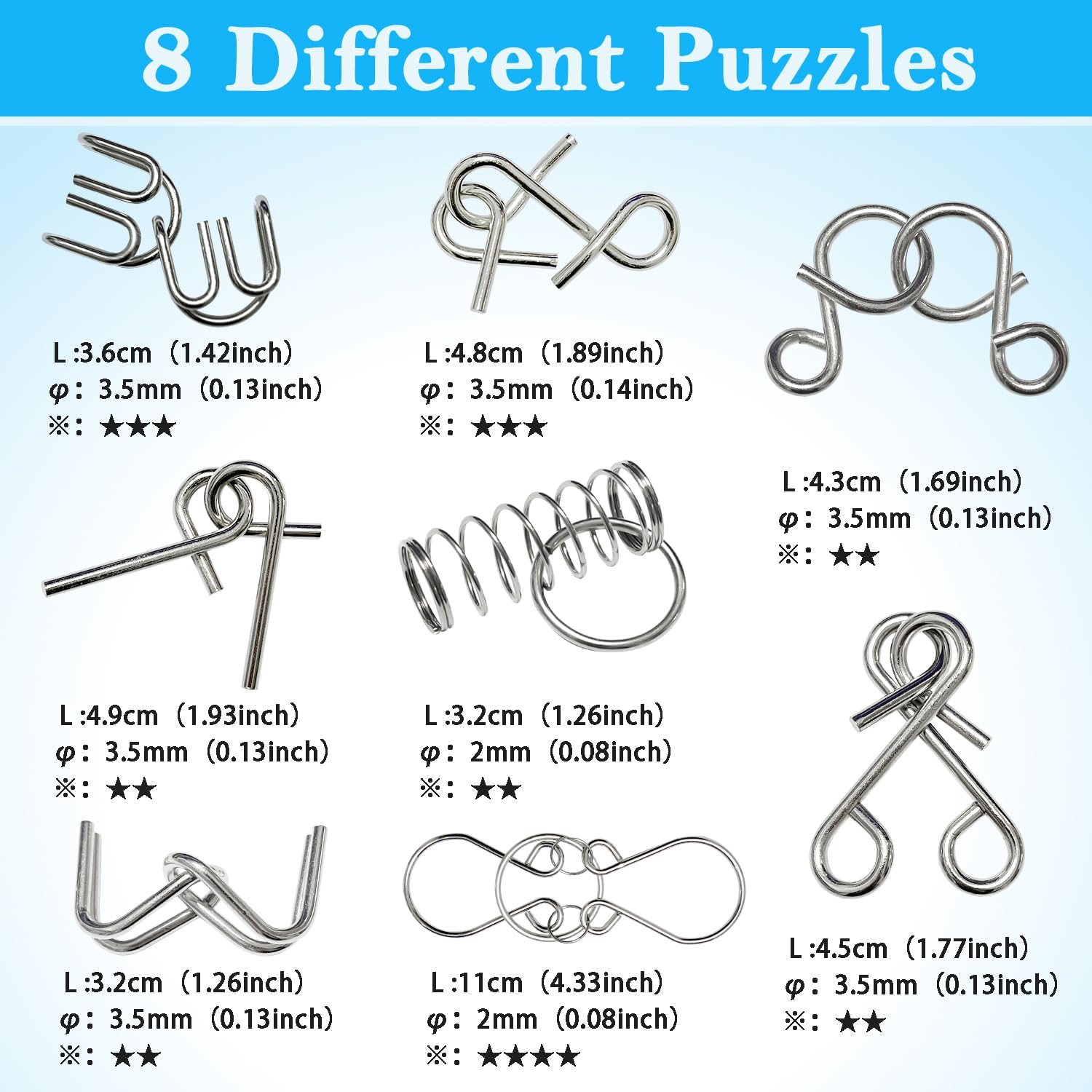 Rompicapo A Forma Di Castello A Ferro Di Cavallo In Metallo Per Adulti E Bambini Giocattolo Tradizionale Per Lo Sport Mentale~p170397148 - Foto 3