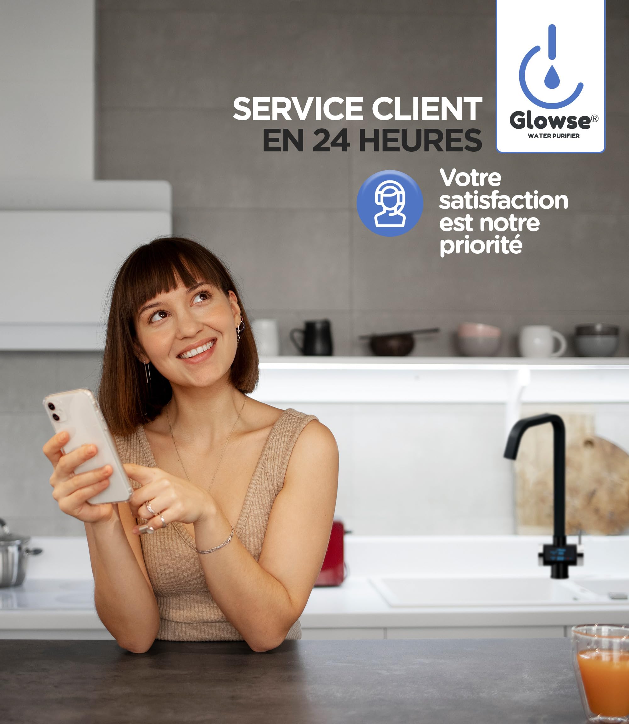 PR600 Osmoseur Inverse Domestique 7 Étapes Sans Réservoir Sous Évier | Sans réservoir, sous évier, robinet digital TDS, alerte changement filtre, installation facile