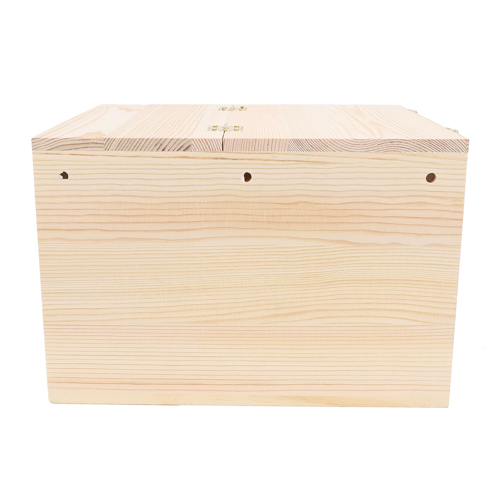Caja Nido para Periquitos, Casa de Cría de Pájaros de Madera Maciza de 11,81x9,84x7,87 Pulgadas con Gancho de Bloqueo para Periquitos, Agapornis, Cacatúas