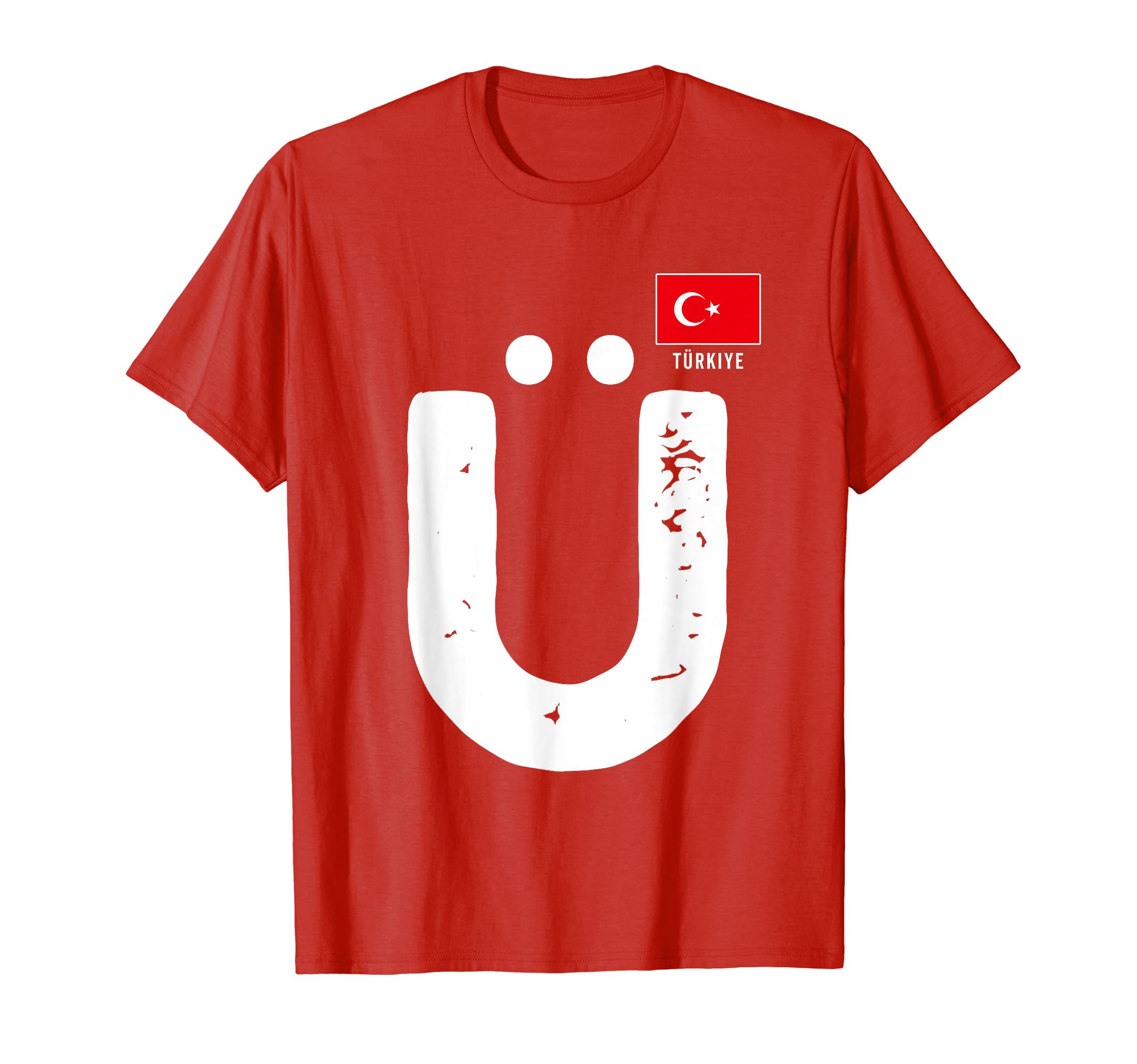 Türkiye Human-Flag Letter ü U Group Matching Turkey word T-Shirt