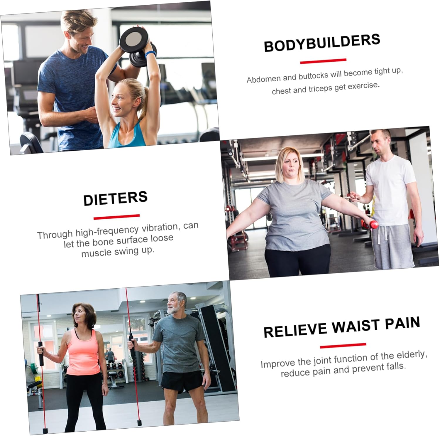 Elastic Rod for Exercise Strength Training Bars Gymnastic Vibrating Fitness