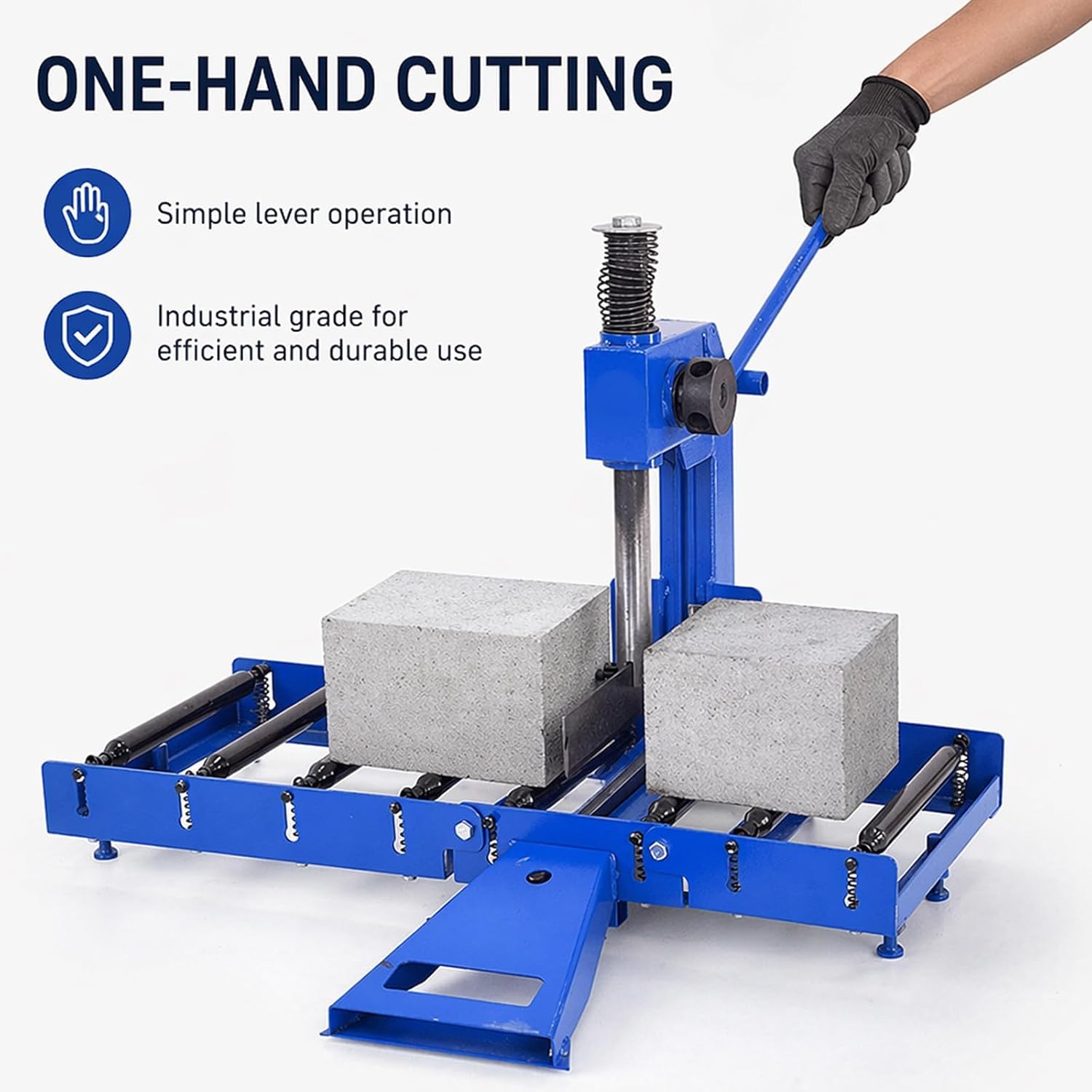 Separatore per pavimentazione resistente, larghezza di taglio 0-34 cm, altezza 8-25 cm, ideale per progetti di pavimentazione in mattoni e pietra, strumento durevole ed efficiente