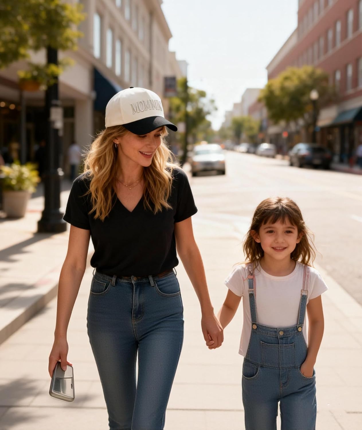 Mommin Hat for Women, Adjustable Cotton Embroidered Baseball Cap, Mother's Day Birthday Gifts for Mom from Daughter Son - Image 4