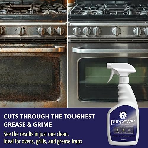 Miniatura 3 de EvaClean PurPower Limpiador y desengrasante - Listo para usar, paquete de 2 botellas de spray de 32 onzas líquidas cada una, resistente, fórmula sin