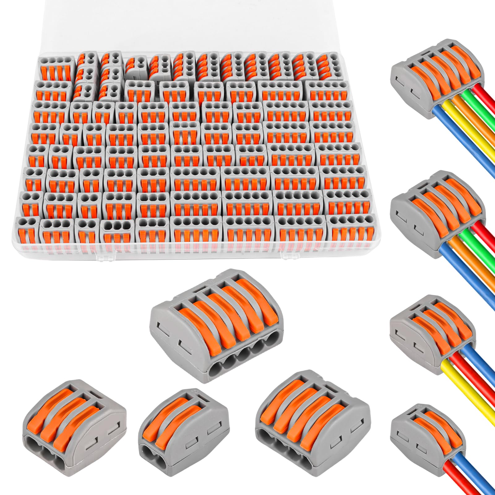 KEEHO 30 Pièces Connecteurs Electriques Rapide Avec Levier, Bornes De