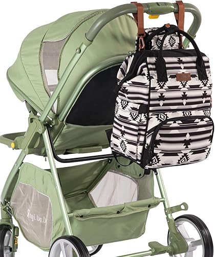 Miniatura 6 de Montana West Wrangler Callie - Mochila para pañales con correas para cochecito, bolsa de viaje multifunción para bebé WG2204-9110BK