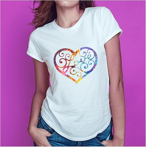 Miniatura 4 de Vinilo de transferencia de calor con estampado floral con purpurina (loro y jardín tropical, 12 pulgadas x 3 yardas), papel de prensa de calor