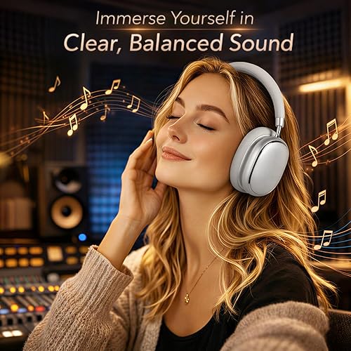 Miniatura 5 de NC95 - Auriculares híbridos con cancelación activa de ruido con control de perilla, 65 horas de reproducción sobre la oreja, auriculares