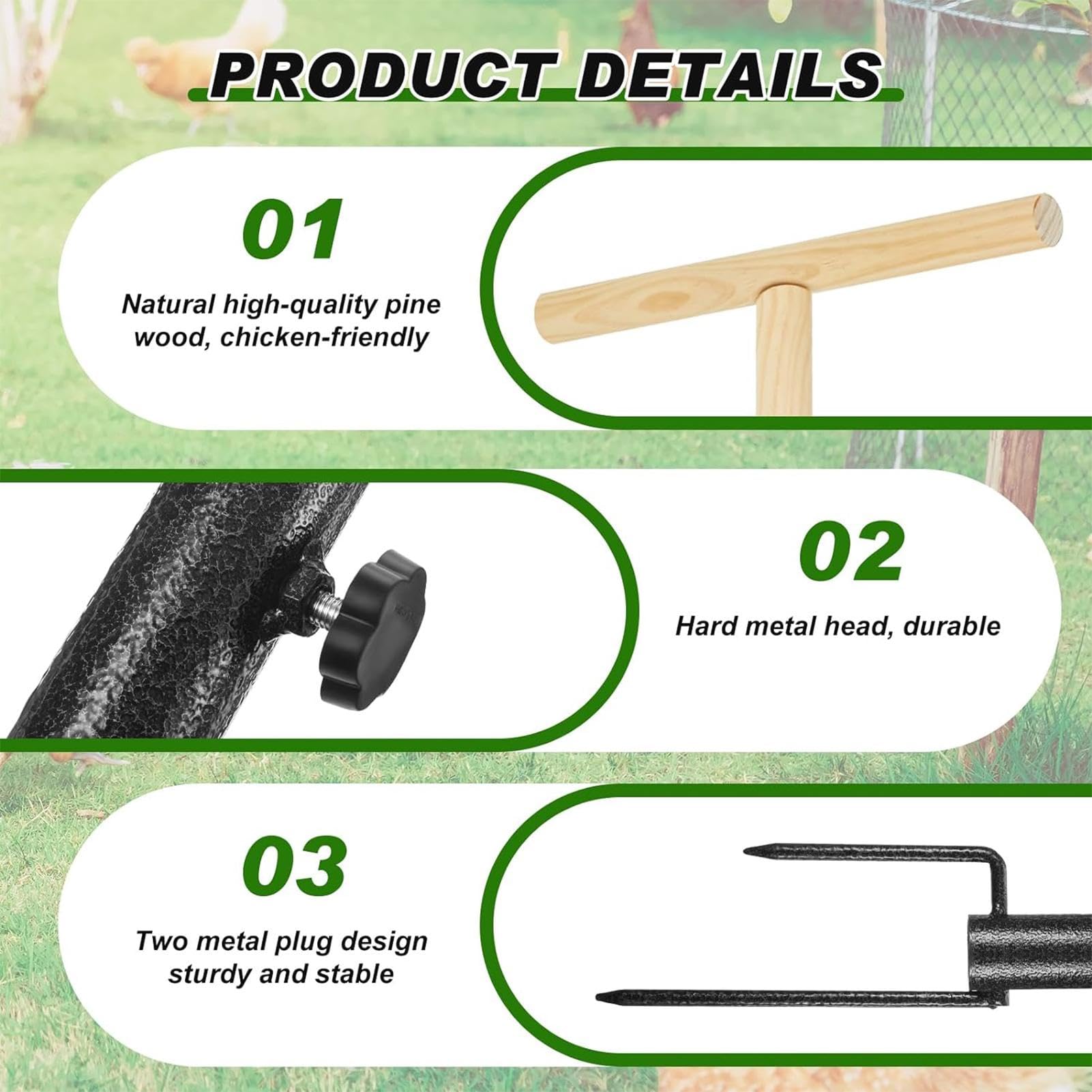 Supporto per pulcini – Supporto per polli in legno naturale, giocattolo, supporto da gioco per pappagalli, materiale robusto, portatile, per uccelli, gabbia per uccelli, per sedili