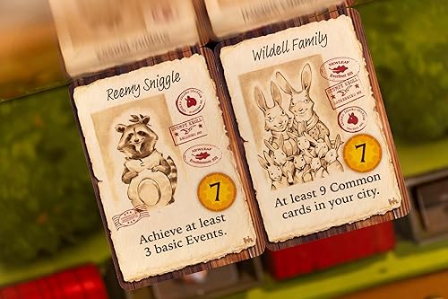 Miniatura 5 de Everdell: Newleaf Expansion - Complemento de juego de mesa para Everdell Base Game, incluye nueva estación de tren, visitantes, bichos y