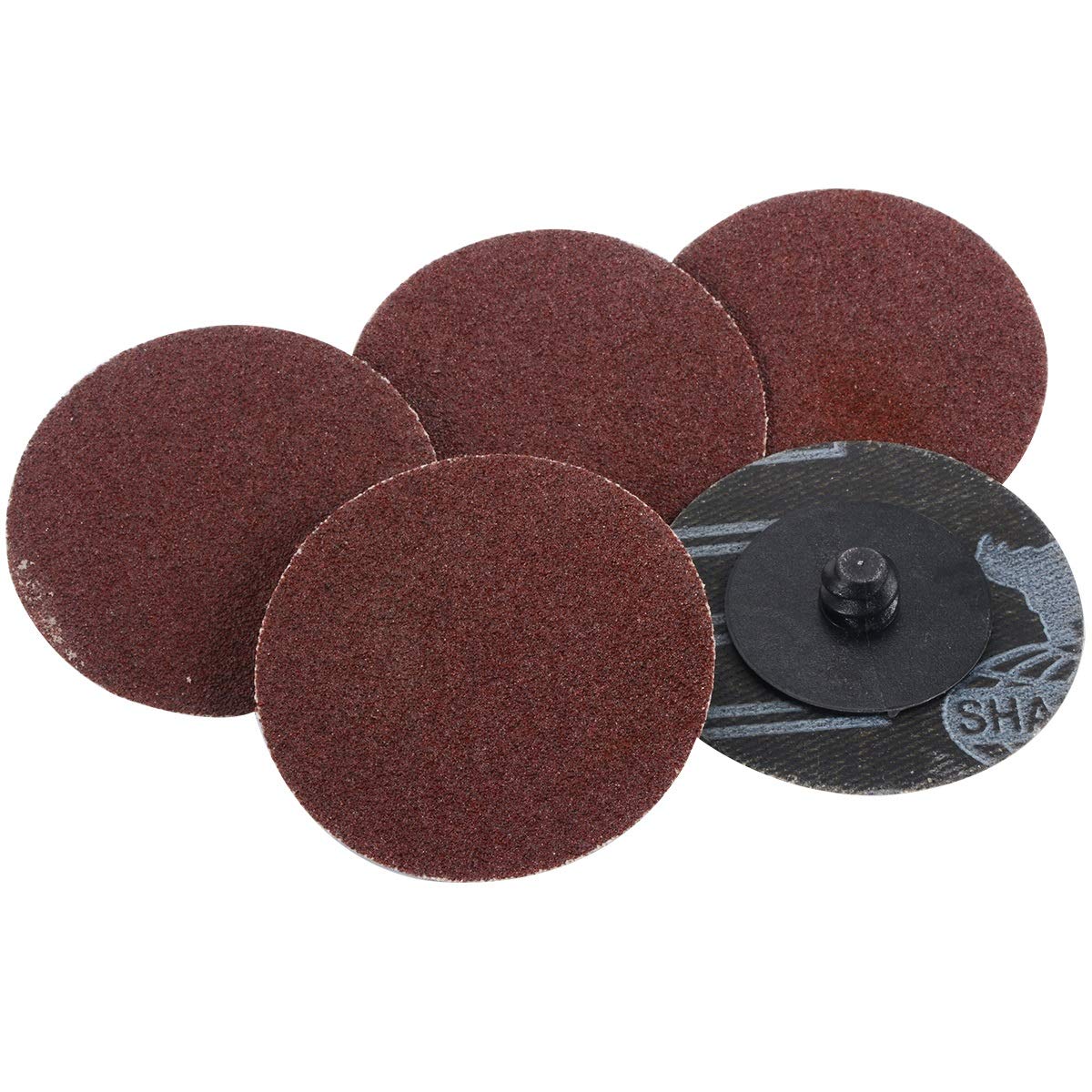 Mobili in metallo macinazione e lucidatura 25PCS 180 Grit 2 pollici Rotolo Blocco disco abrasivo superficiale carta vetrata abrasivi pastiglie for attrezzo rotativo