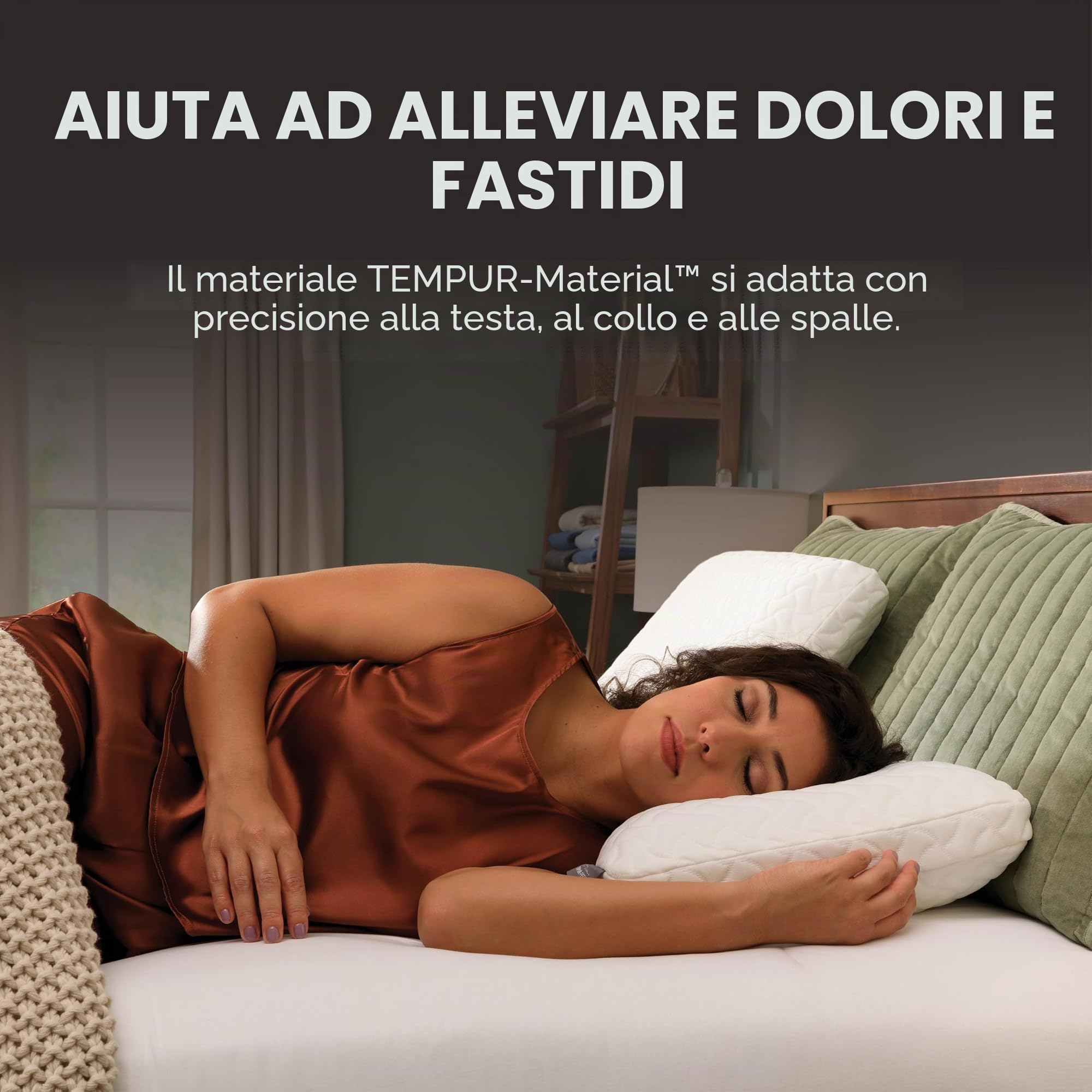 TEMPUR-PEDIC, Tempur-Cloud - Cuscino per dormire, standard, bianco