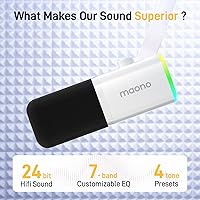 Vista 2 de MAONO Kit de micrófono XLR/USB para juegos: micrófono dinámico para PC para transmisión y podcast, soporte de software, botón de silencio, control