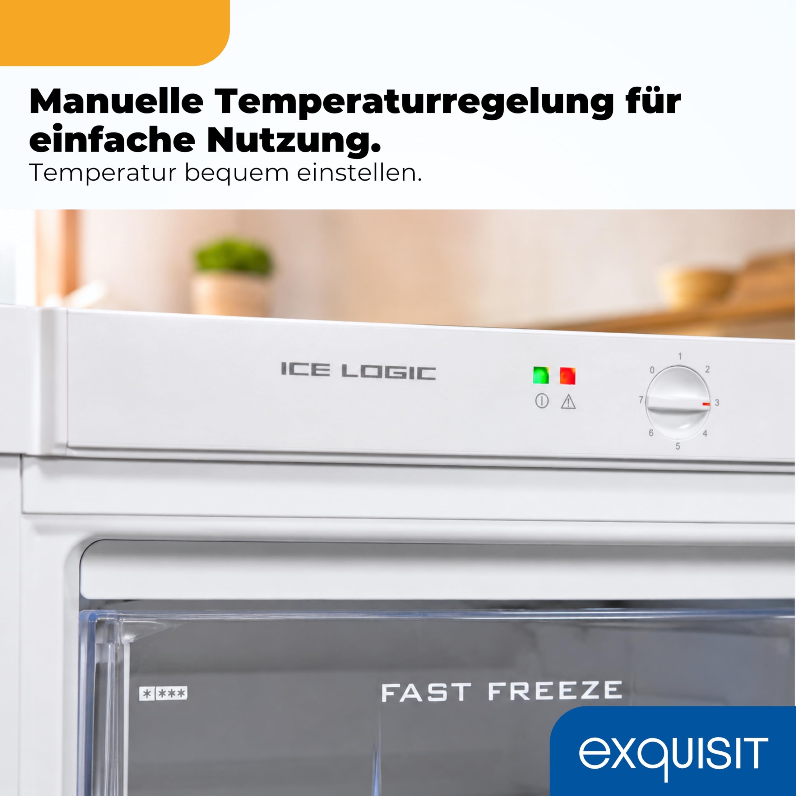 Exquisit GS27-H-280E Gefrierschrank - 232 L Standgerät Tiefkühlschrank | 4-Sterne Gefriergerät mit Bigbox und 6 Schubladen, wechselbarer Türanschlag, Maße 163 x 60 x 65 cm, Energieklasse E