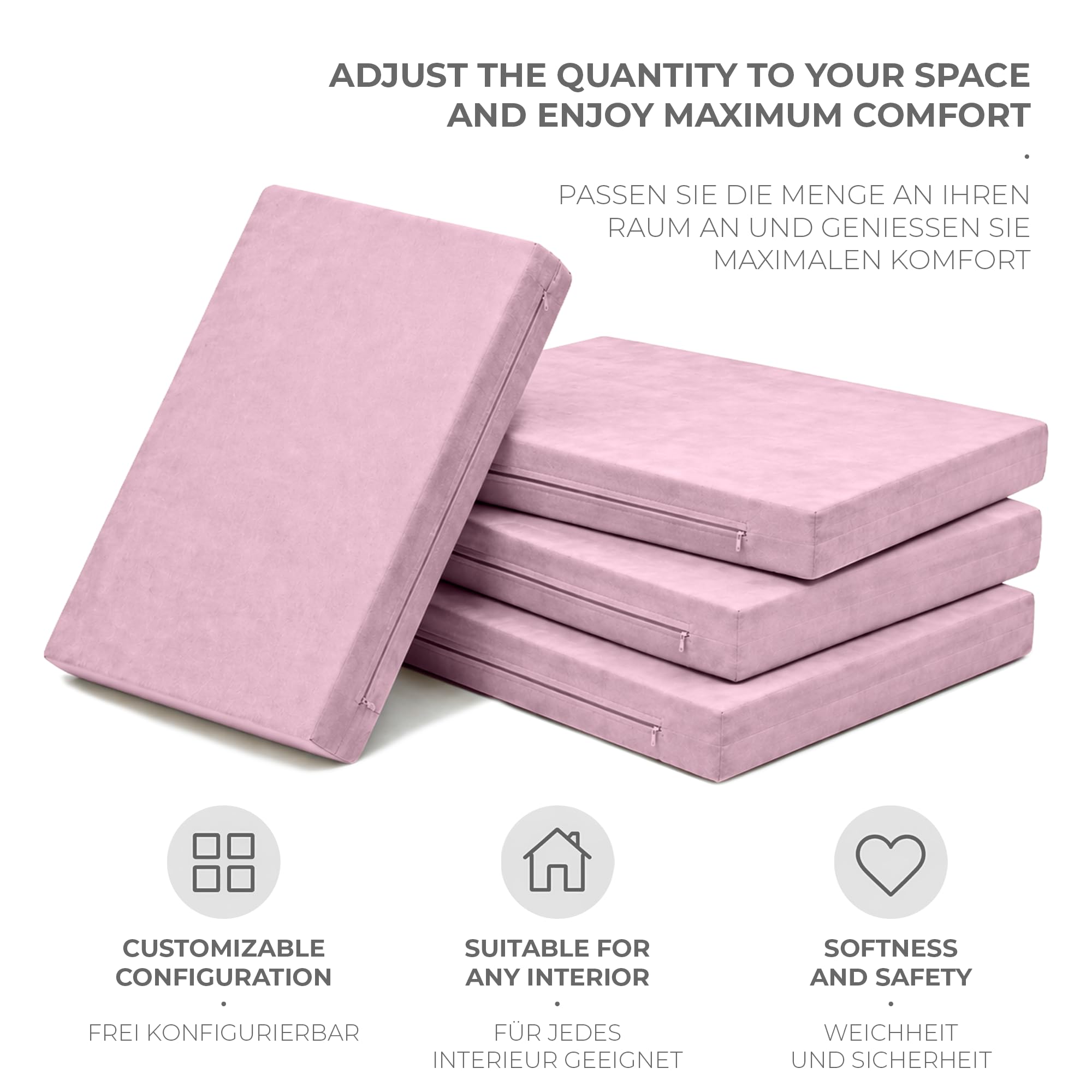 MAMOI® Spielmatte für baby, Turnmatte für kinder indoor, Matte für kinderzimmer boden, Bodenmatte, Hüpfmatte, Sprungmatte, Turnmatten hüpfmatratze, Gymnastikmatte, Spielmatratze, Sportmatte