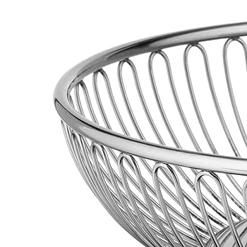 美品　ALESSI アレッシィ/ラウンドワイヤーバスケット 20cm ラウンドワイヤーバスケット 20．5cm｜アレッシィ / ALESSI