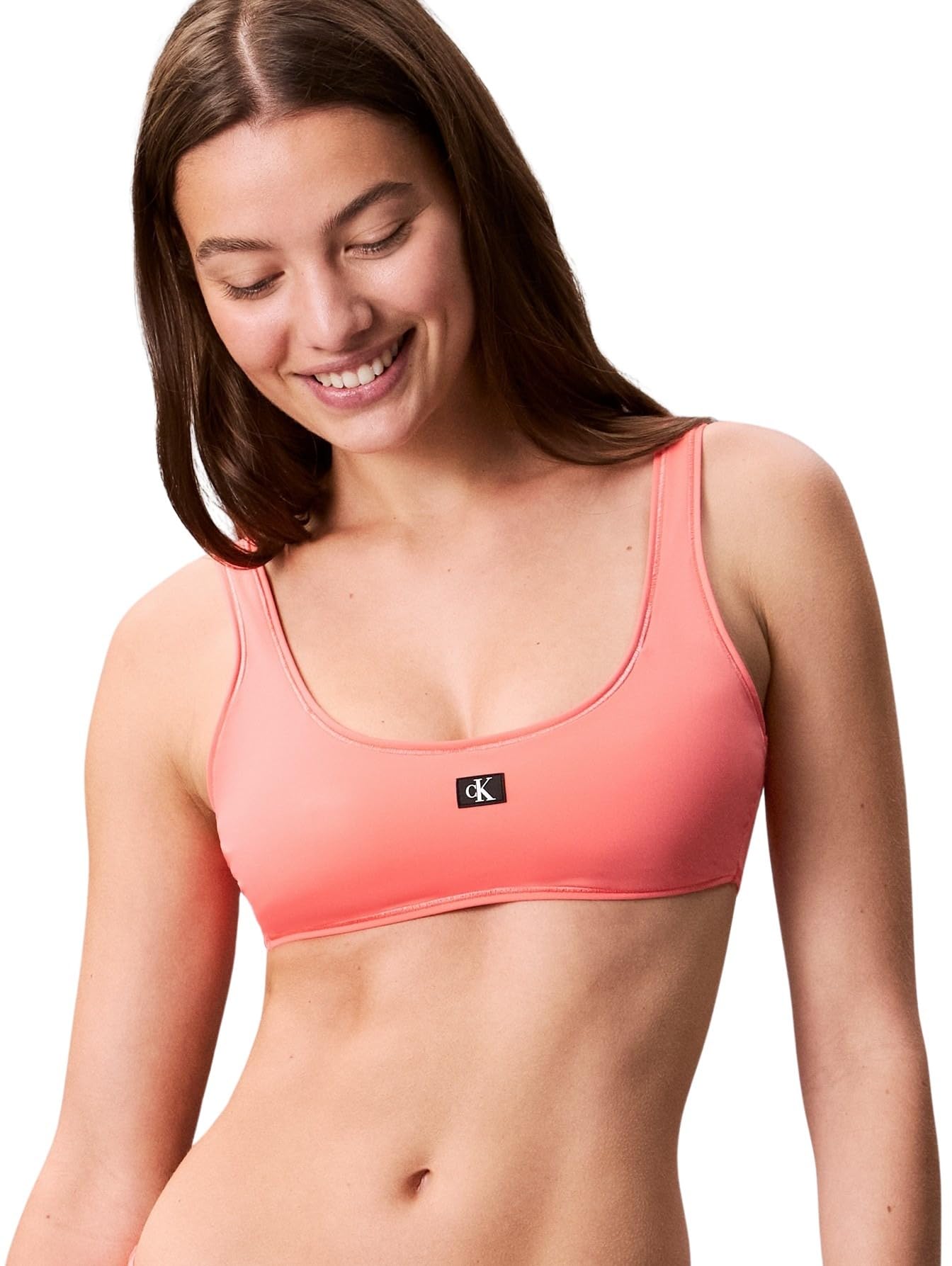 Calvin Klein Damen Bikini Oberteil Bralette Herausnehmbare Polster