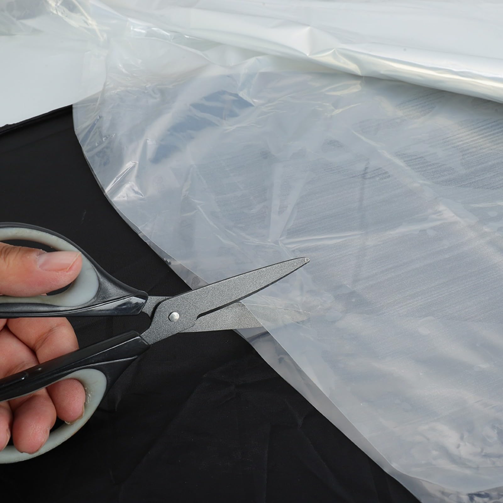 Película de invernadero de plástico transparente para invernadero, lámina de polietileno (4 m x 5 m)