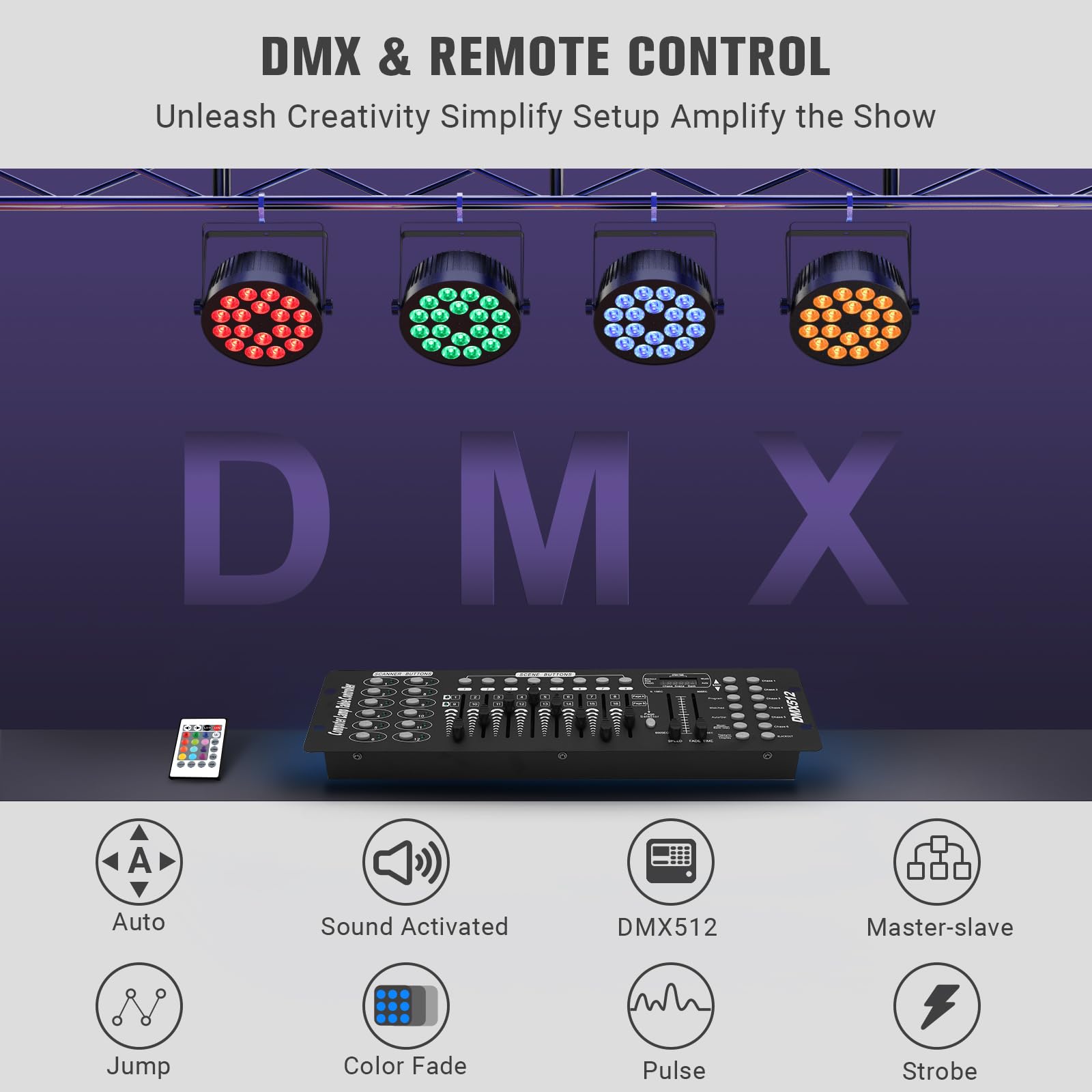 Amazon.com: LED Stage Par Lights 2Pack - 180W RGBA Color Mixing