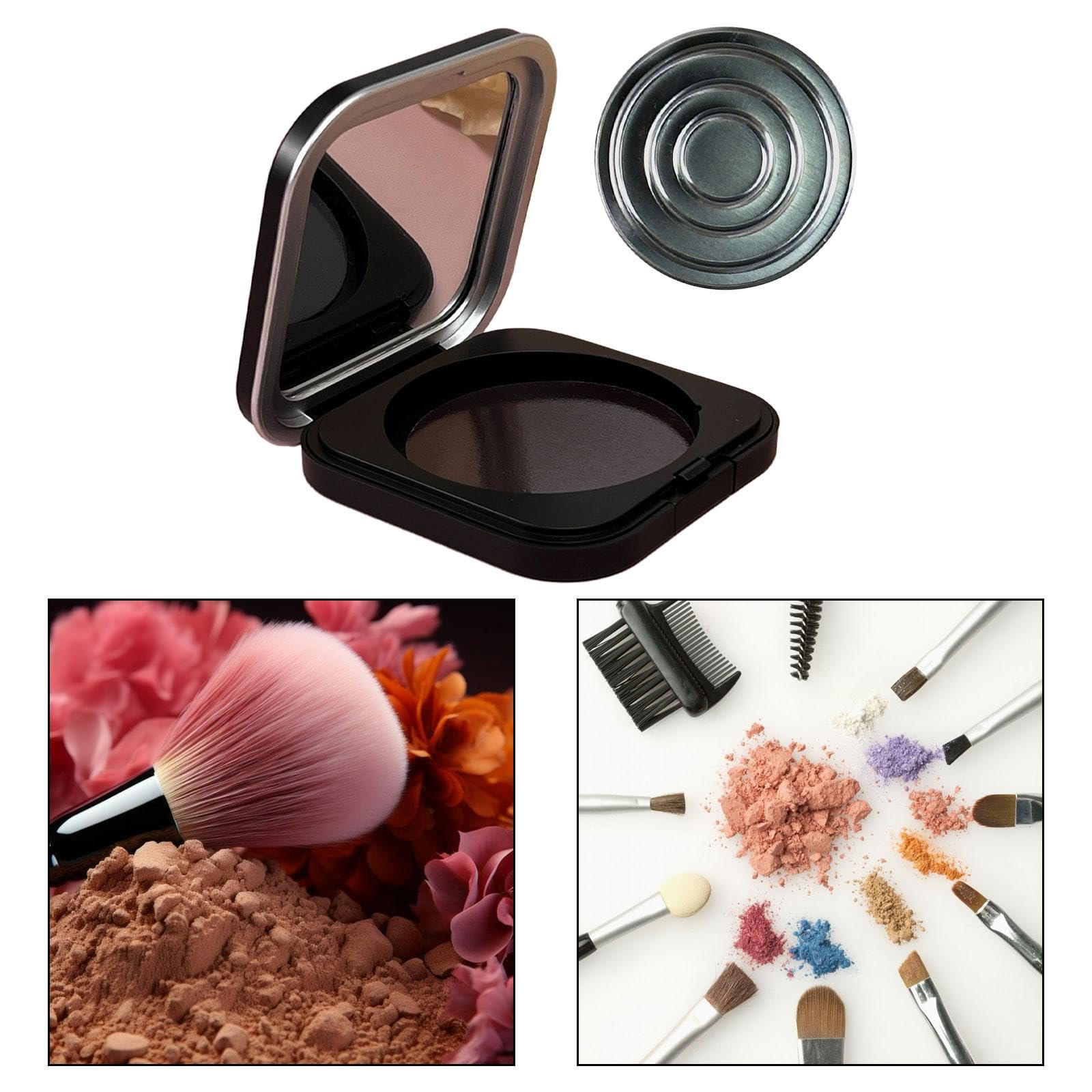 Garende Square Empty Palette Box Compact Size Blush Lipstick Highlighters Storage