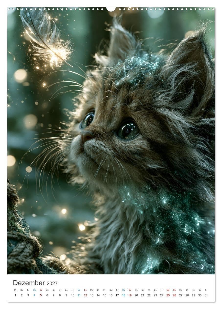 Pfötchen voller Magie (hochwertiger Premium Wandkalender 2027 DIN A2 hoch), Kunstdruck in Hochglanz: Ein liebevoll gestalteter Kalender voller Magie, ... Wohlfühlmomenten. (CALVENDO Tiere)
