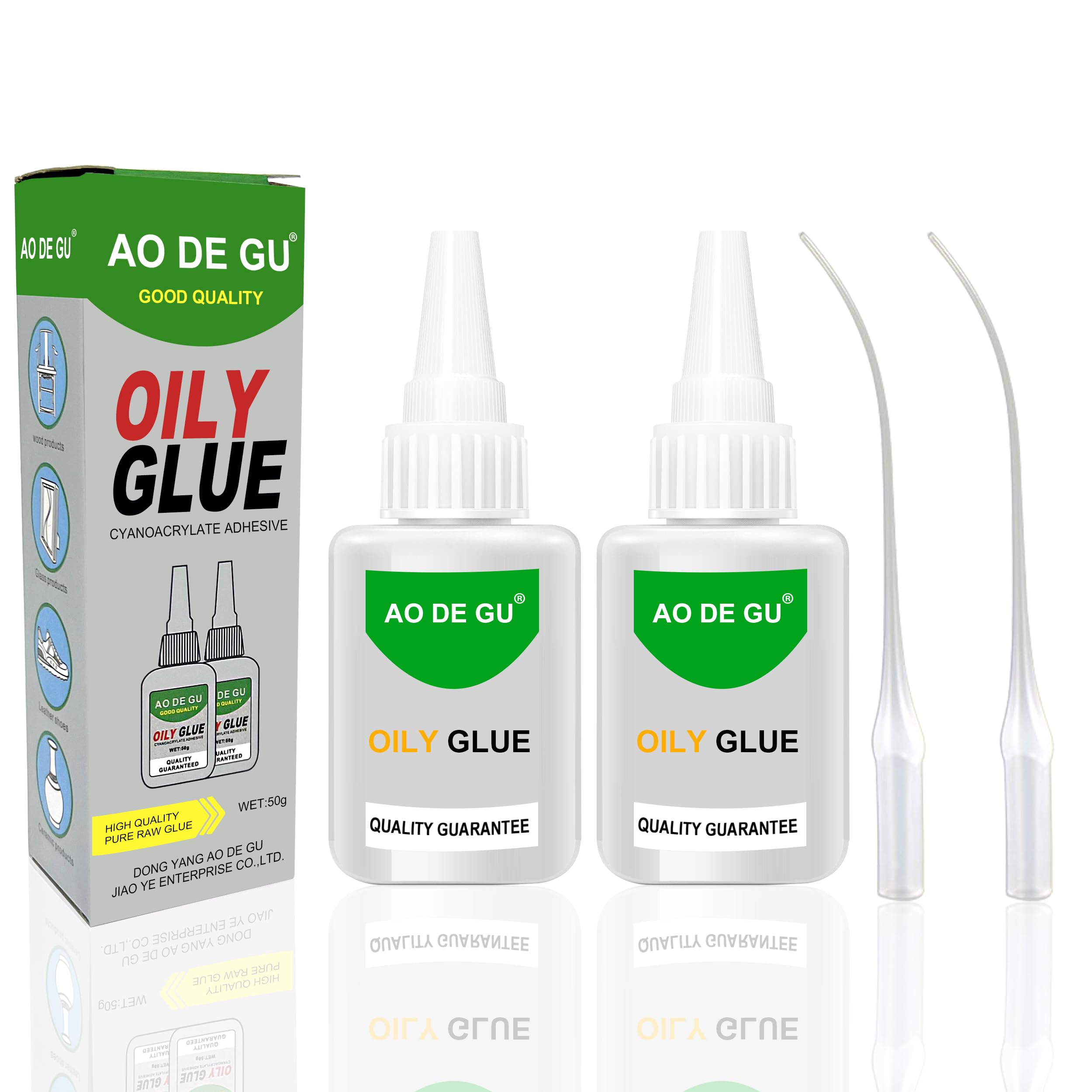 Super Glue All Purpose,2x50 ml Superglue General Strong Oil Glue Instant Clear Glue Universal Super Glue for Accurate Repairs of Various Materials