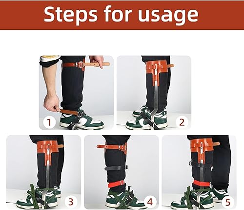 Miniatura 2 de Picos de escalada de árboles para trabajo de árboles, equipo de escalada de árboles, pedales gruesos antideslizantes, herramientas profesionales de