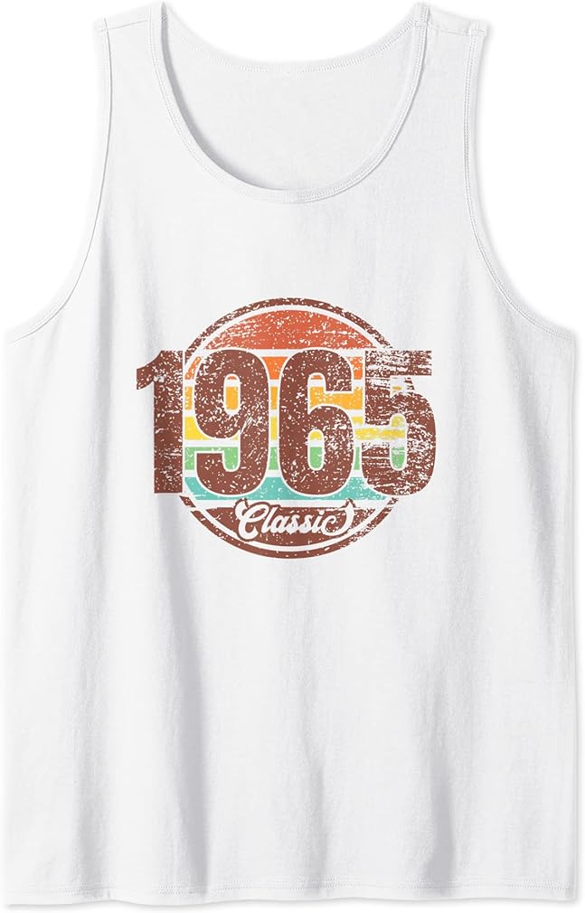 57th Birthday Vintage 1965 Classic Shirt Retro Bday 1965 Tank Top