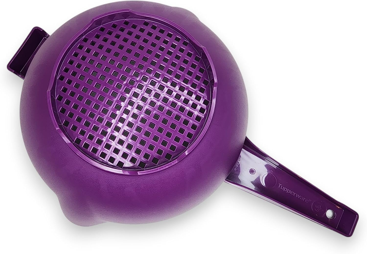 Tupperware 2 Quart Colander Strainer with Handle in Purple