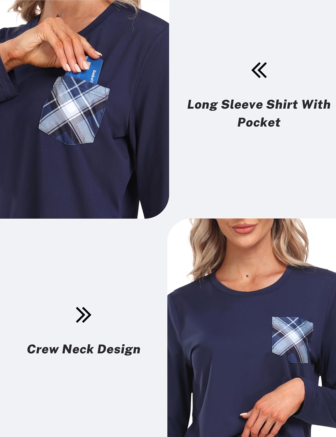 MoFiz Women's Pajama sets Long Sleeve Sleepwear Soft Christmas Pajamas 2 Piece Loungewear Warm Pjs Sets for Winter Holiday - Image 6