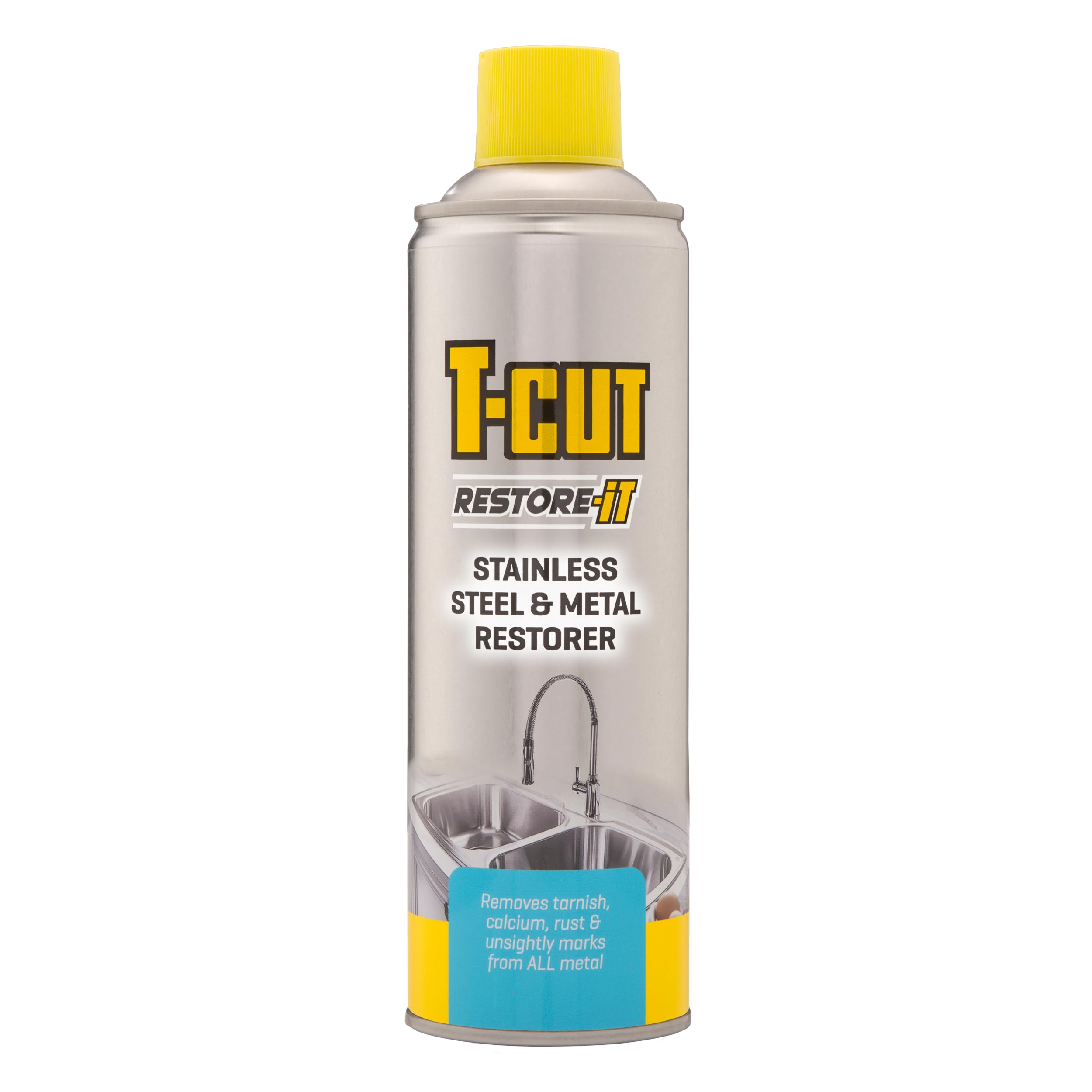 4x T-Cut Stainless Steel & Metal Restorer 500mL Heavy Duty Polish & Shine Spray
