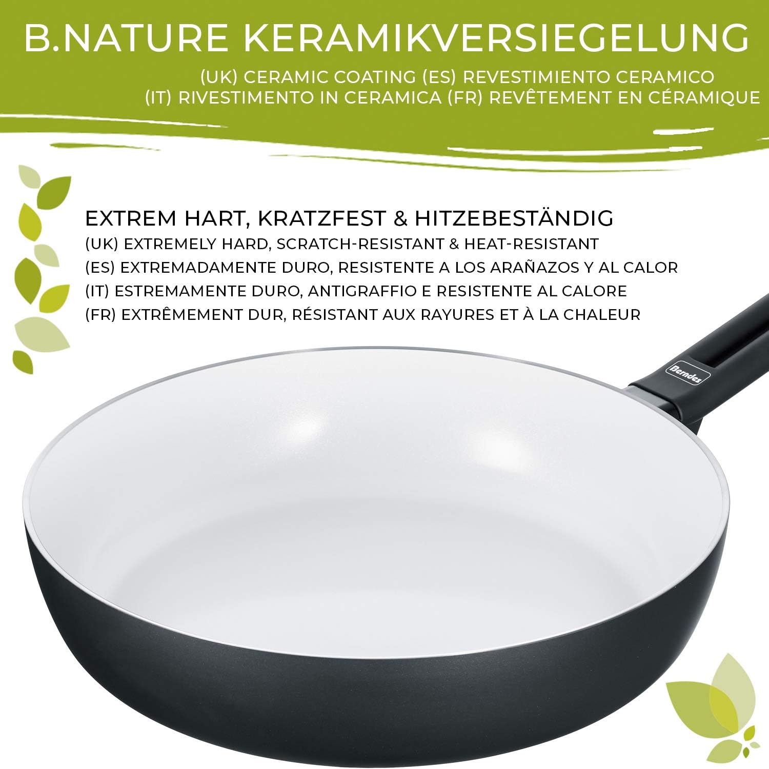 Berndes Aluminium Induction Smart Sauté Pan 28 cm Aluminium Black / White