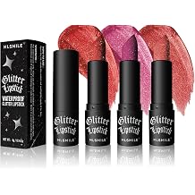 3PCS Glitter Lipstick Sets for Women,Women's Diamond Shiny Matte Lip Gloss,Long Lasting Smudgeproof Non-Stick Lipstick,Lip Stick Lip Stain Makeup Gift Sets 03#04#05#