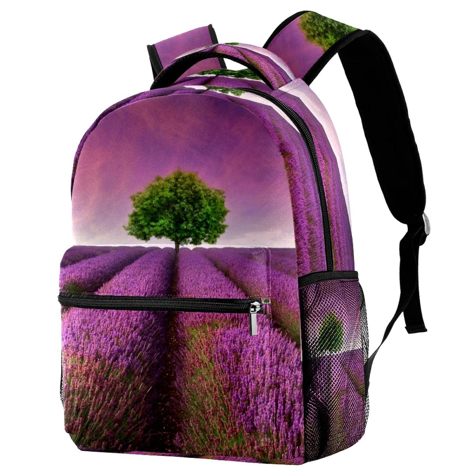 Mochila escolar lavanda unisex resistente al desgaste para evitar roturas de libros 7
