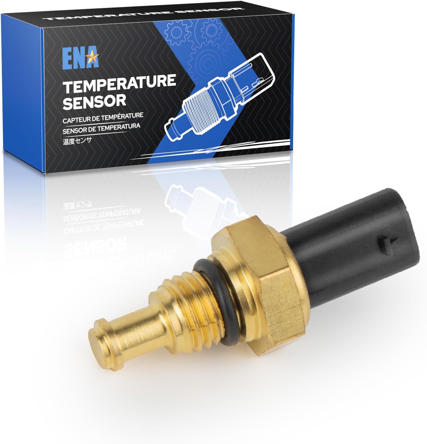 ENA Engine Coolant Temperature Sensor Compatible with Ford Lincoln F150 F250 Super Duty F350 Super Duty Ranger Bronco Edge F650 Nautilus 3.0L 5.2L 6.7L l4 V6 V8 2019 2020 2021 2022 Replaces TX316