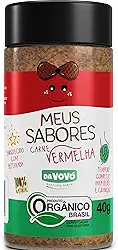 Da Vovó, Temperinho completo, Primeiro sabores, Para Carnes Vermelhas, Enriquecido com Beterraba, Ideal para bebês e crianças, Orgânico, 40 Gramas