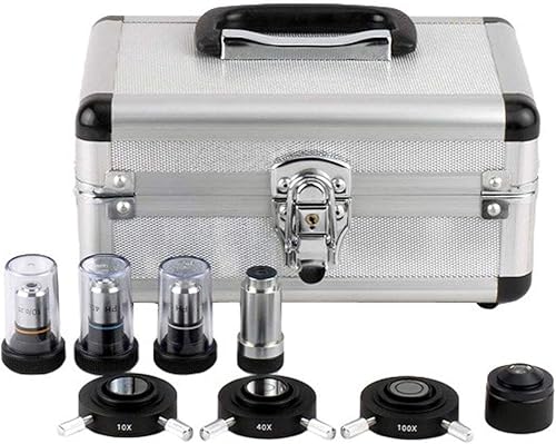 Miniatura 2 de AmScope Microscopio trinocular compuesto profesional T390B-PCS, aumento 40X-2000X, oculares WF10x y WF20x, campo brillante y contraste de fase,