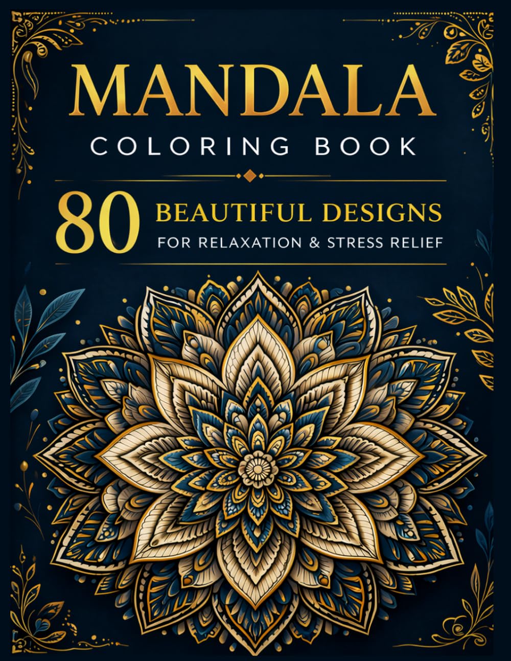 Mandala Coloring Book: 80 Beautiful Designs for Relaxation & Stress Relief