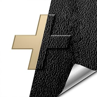 VViViD Auto Emblem Vinyl Wrap, Leather Textured Matte Black, Compatible with Chevy Bowtie Logo (2 Rolls (11.8 Inch x 4 Inch))