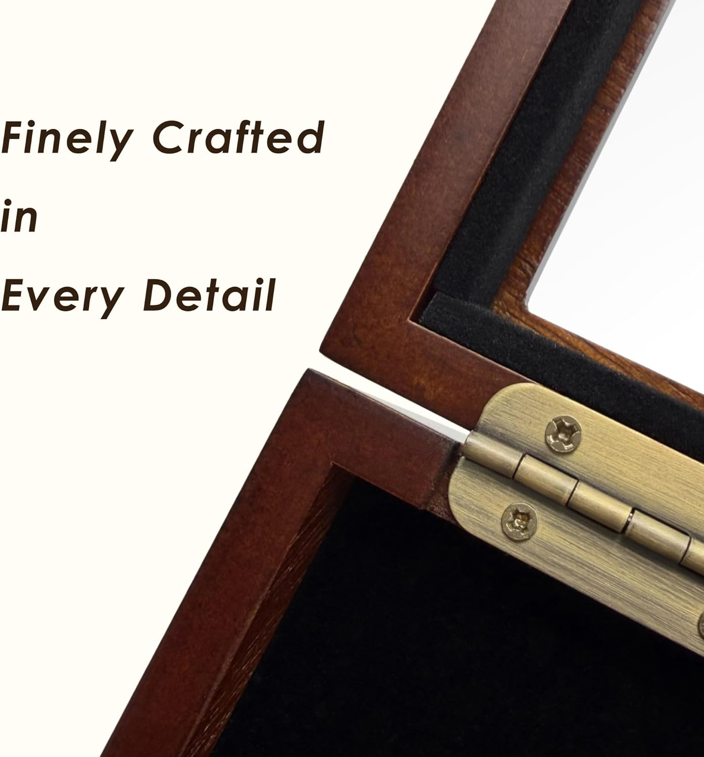 Hole-in-One Golf Ball Display Case -Custom Brass Plaque Engraving-Durable Wood & Glass Design