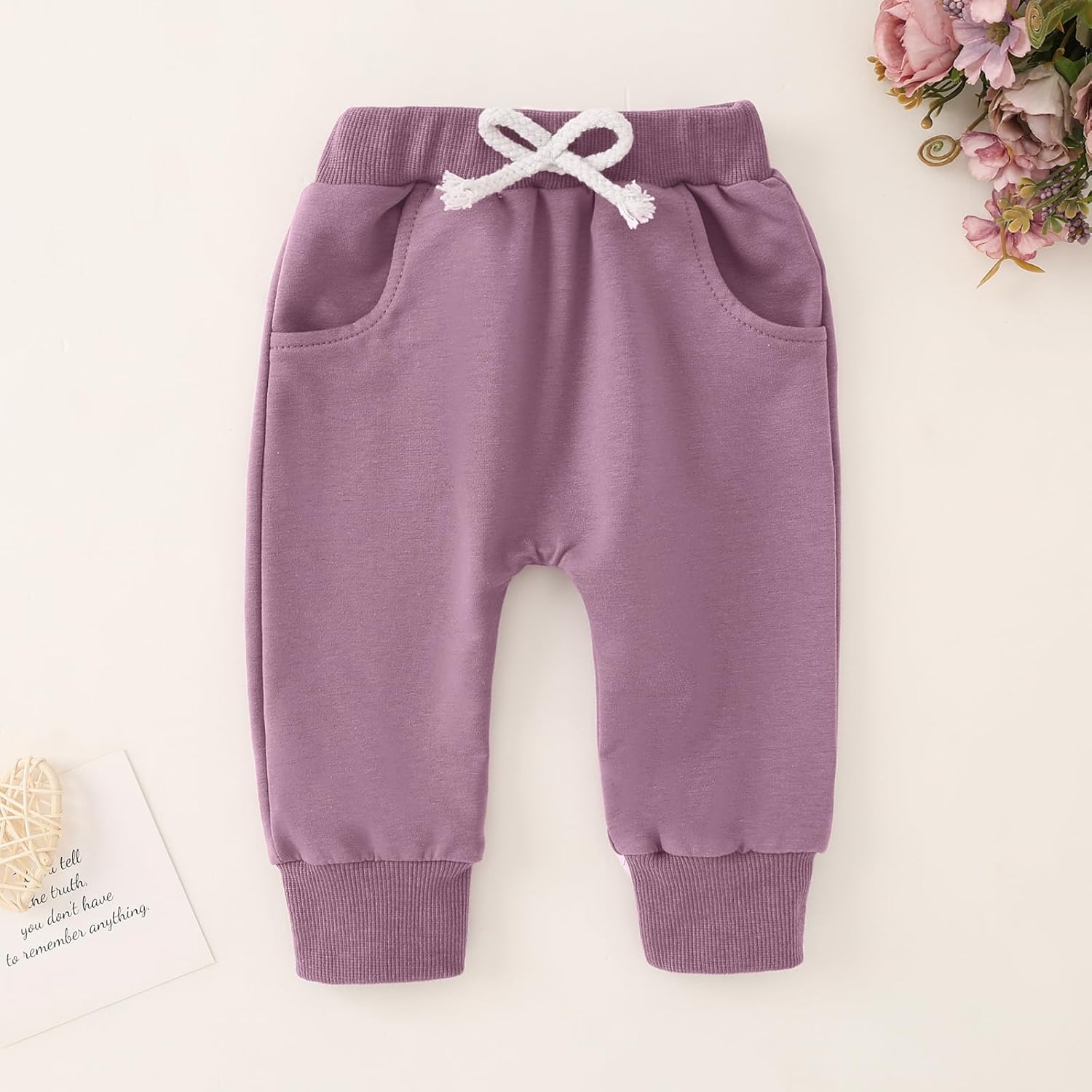 Yvowming Baby Girl Clothes Daddy’s Girl Long Sleeve Sweatshirt Pullover Tops + Joggers Pants Fall and Winter Outfit Set - Image 6