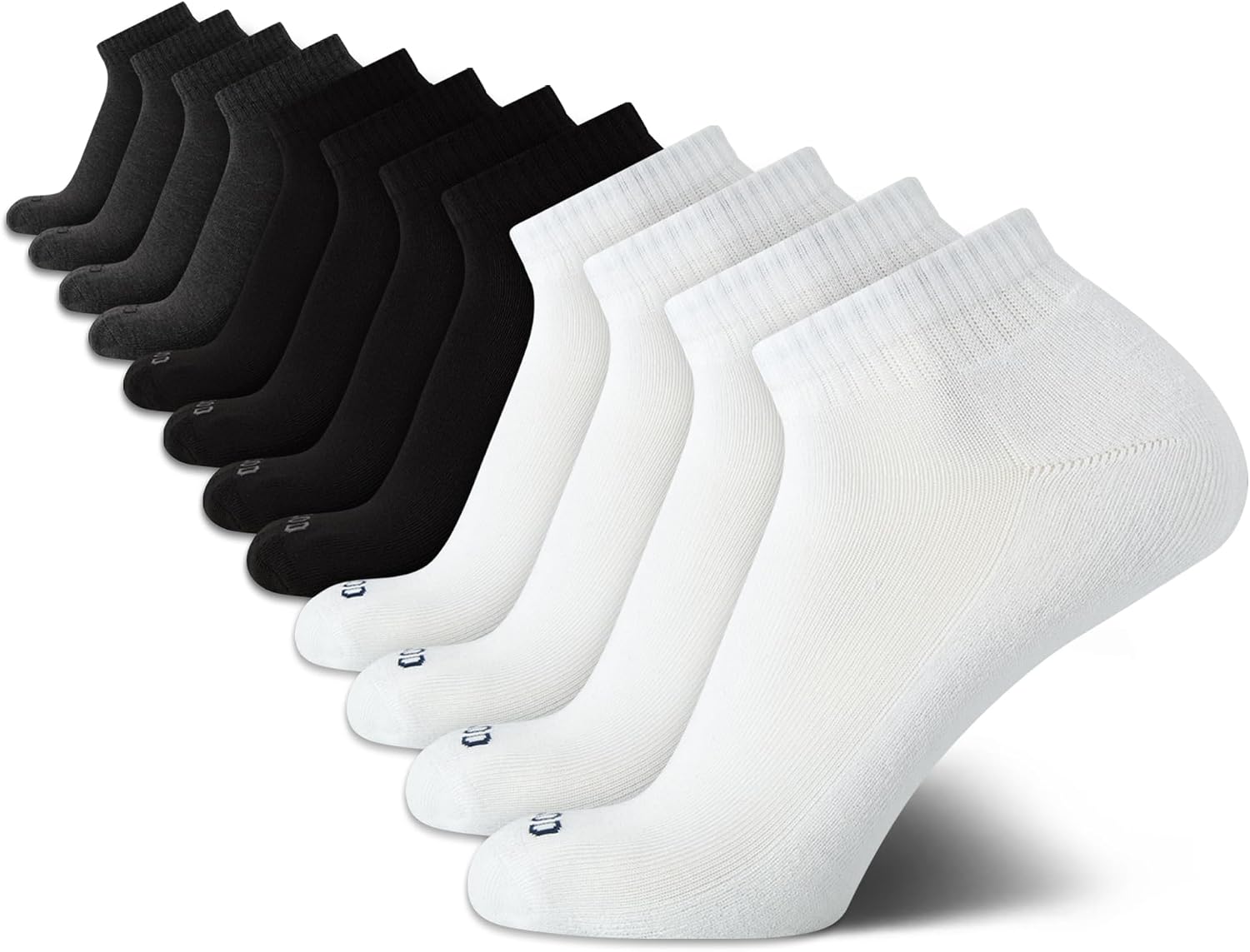 IZOD Mens 12 Pack Performance Cushioned Quarter Athletic Socks