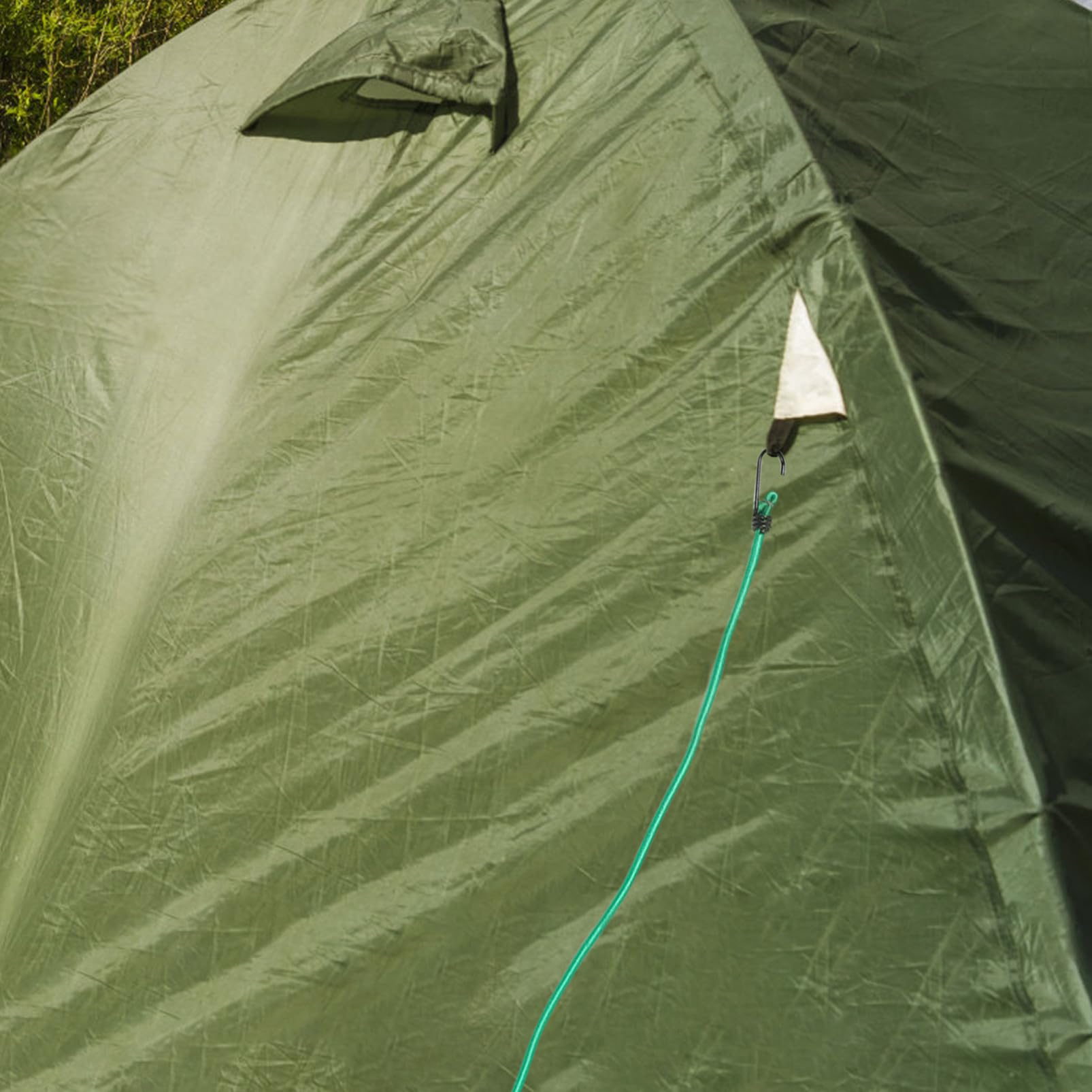 Sandow de Camping Élastique 8mm Vert, Lot de 10 Pièces