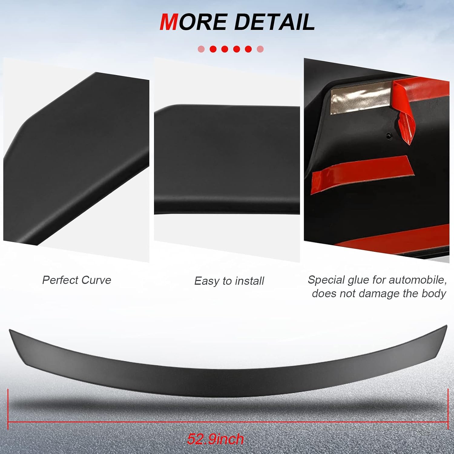 cciyu Black ABS Rear Spoiler Wing for 2012-2013 for Mercedes-Benz S350 2010-2013 for Mercedes-Benz S400