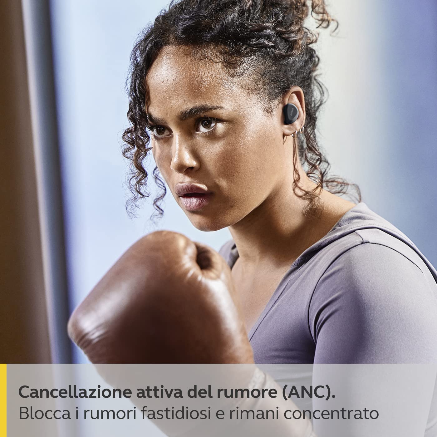 Jabra Elite 4 Active Auricolari Bluetooth In-Ear, Auricolari Wireless Con Secure Sport Fit, 4 Microfoni Integrati, Cancellazione Attiva Del Rumore E Tecnologia Hearthrough Regolabile, Nero