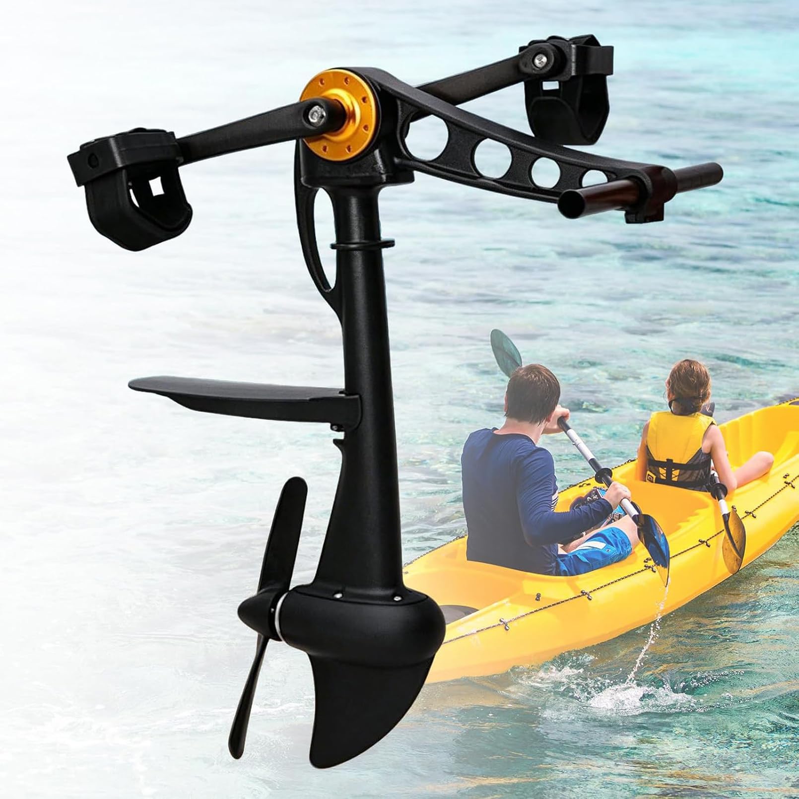 Motore a Pedali per Kayak, Motore per Paddleboard gonfiabili | unità di azionamento per barche da pesca, compatibile con kayak e SUP, pagaie per kayak per pesca e caccia, adulti e bambini