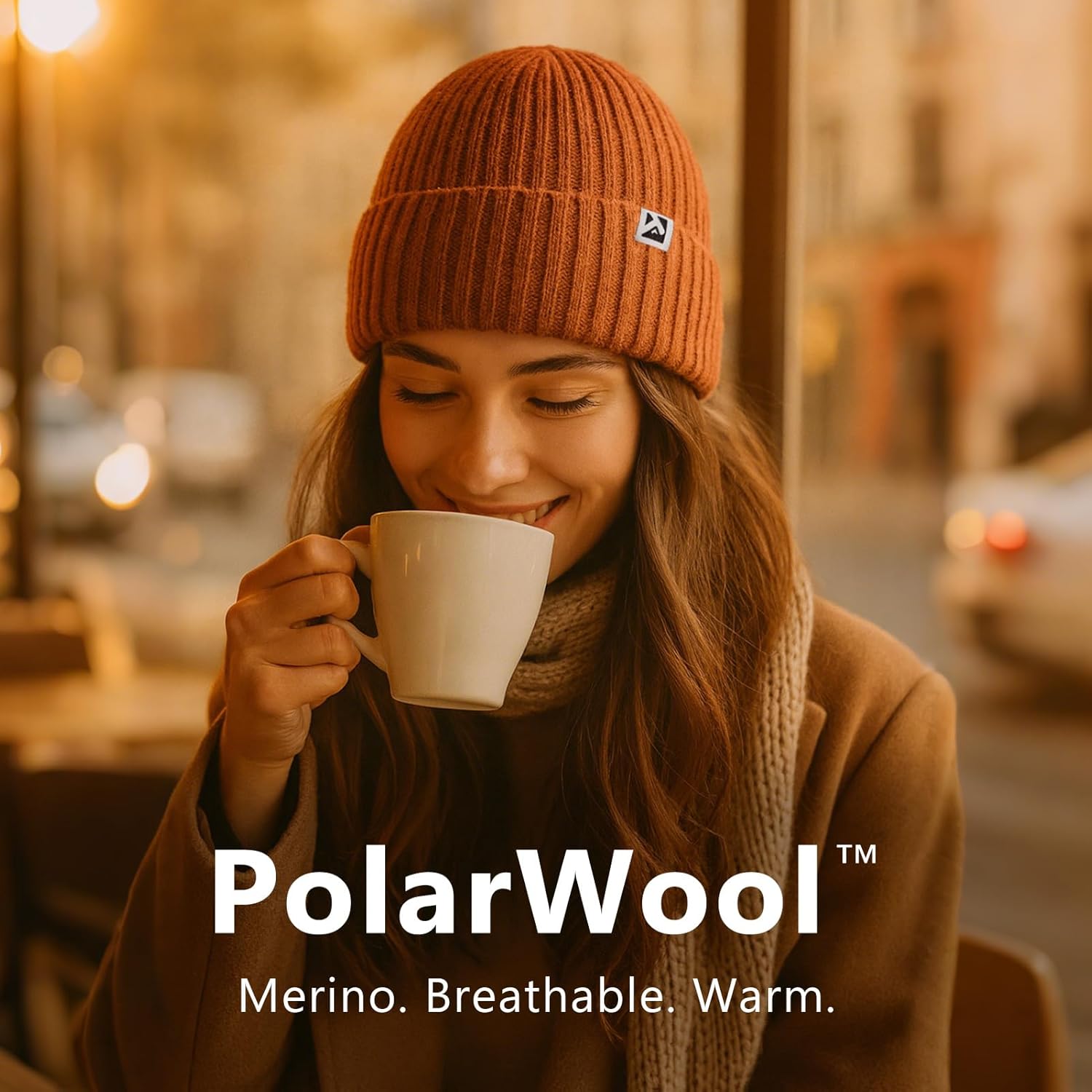 TOP-EX PolarWool™ L/XL/XXL 100% Merino Wool Beanie Fleece Lined Hat Watch Cap for Cold Weather Winter Warm - Image 2