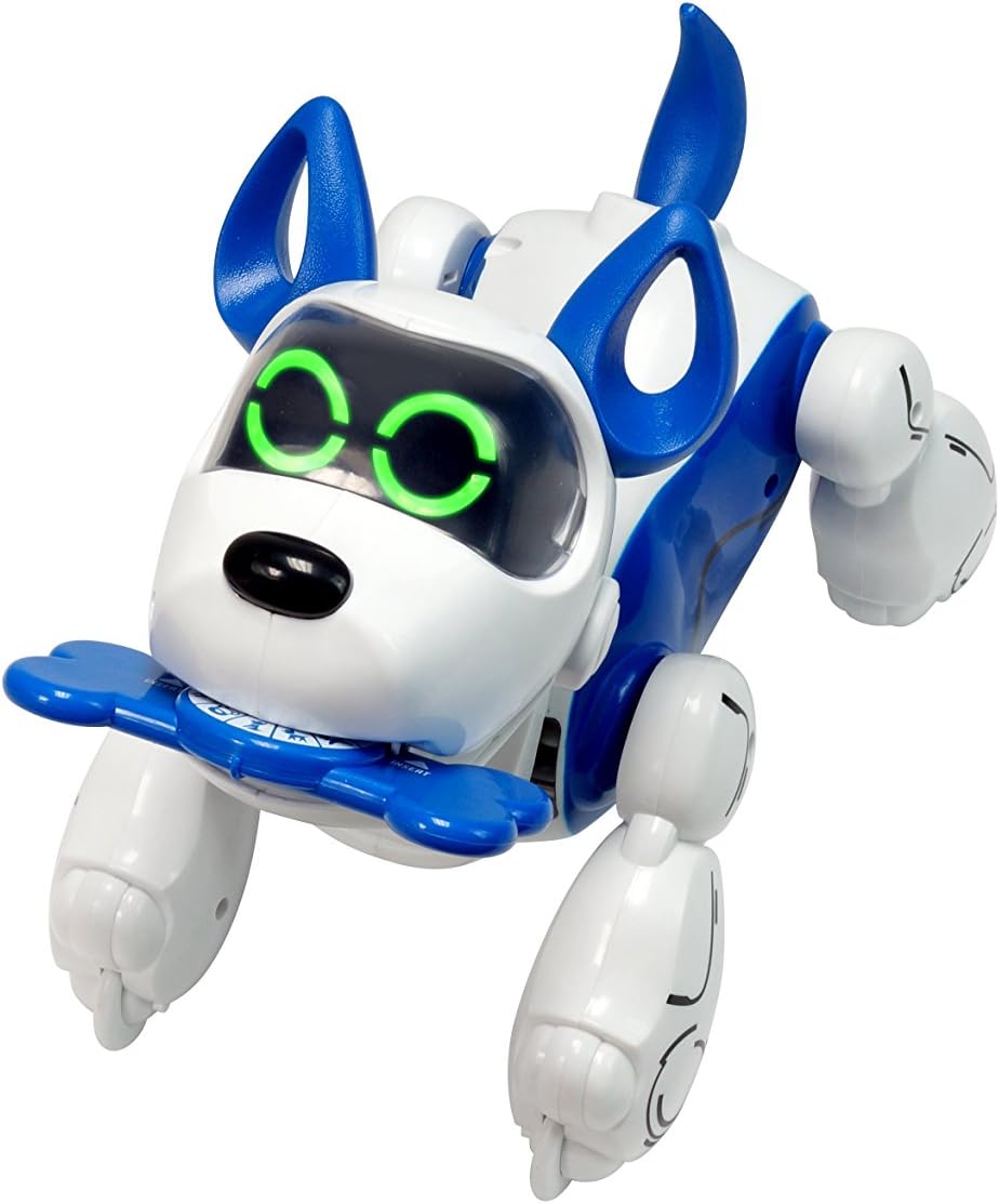 Silverlit Interactive Robot Dog with Voice Recognition – My Puppy Train – Pupbo Blue
