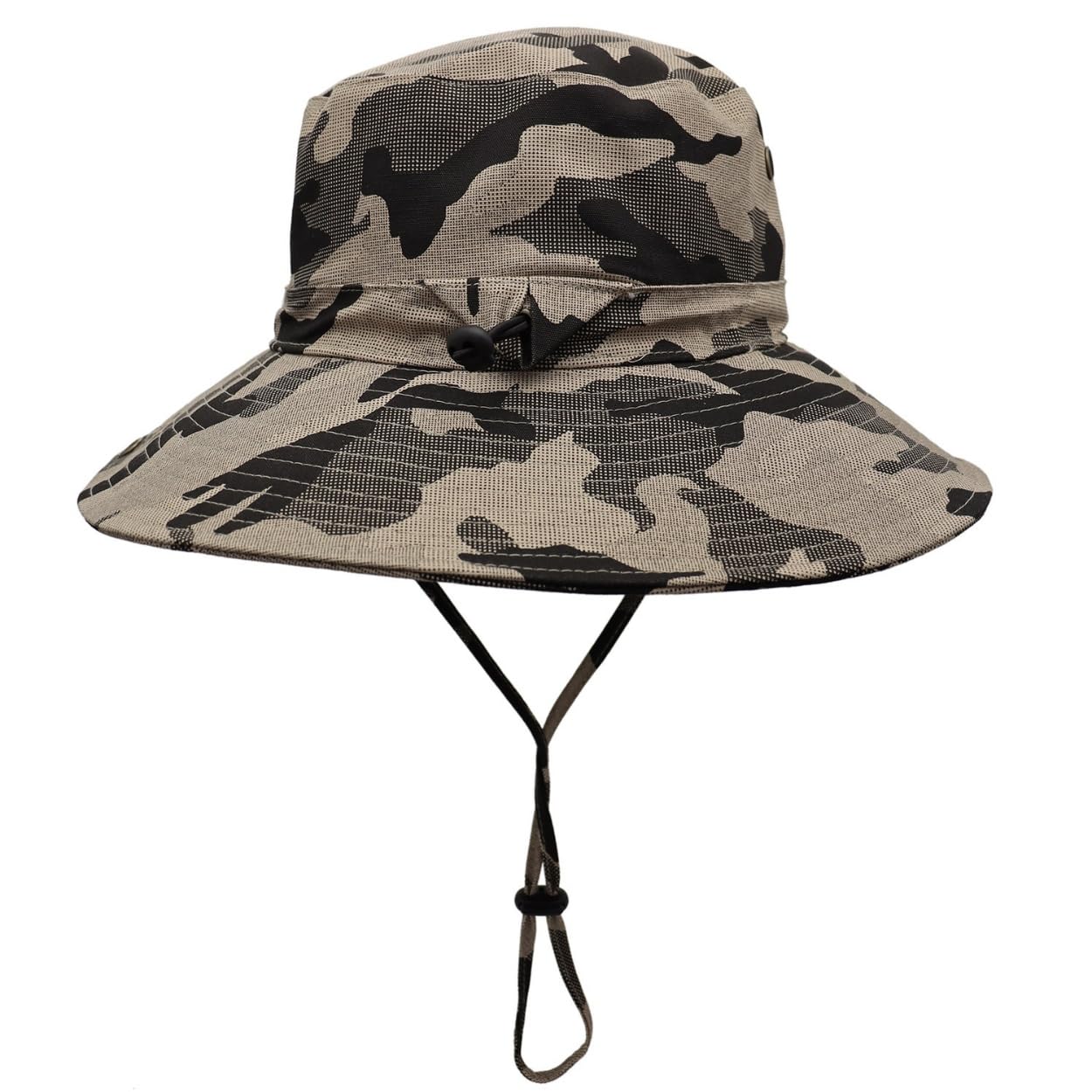 Herren-Sonnenhut, Tarnmuster, LSF 50+, breite Krempe, UV-Schutz, Safari-Hut, Unisex